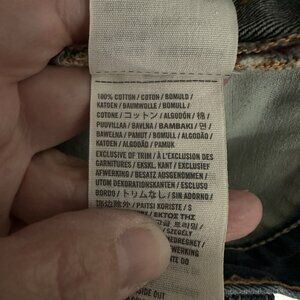 ABERCROMBIE & FITCH jeans slim straight button fly low rise 100% cotton 28 X 30